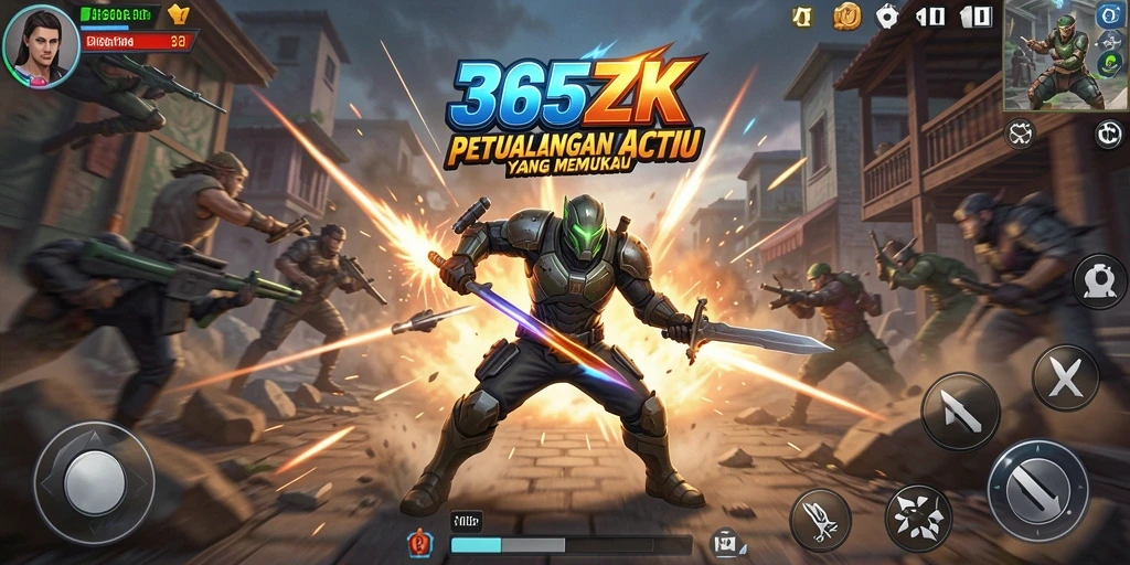 Screenshot dari gameplay 365ZK menunjukkan aksi seru yang menegangkan.