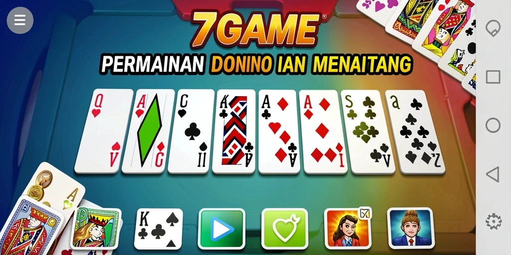 Tampilan gameplay Domino yang seru dan menarik.