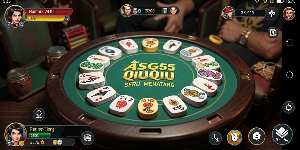 Tampilan gameplay QiuQiu yang menegangkan dan menarik.