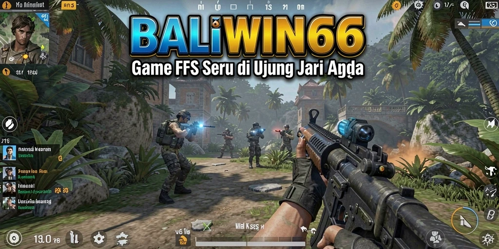 Screenshot gameplay BALIWIN66 menunjukkan aksi tembak-menembak yang intens.