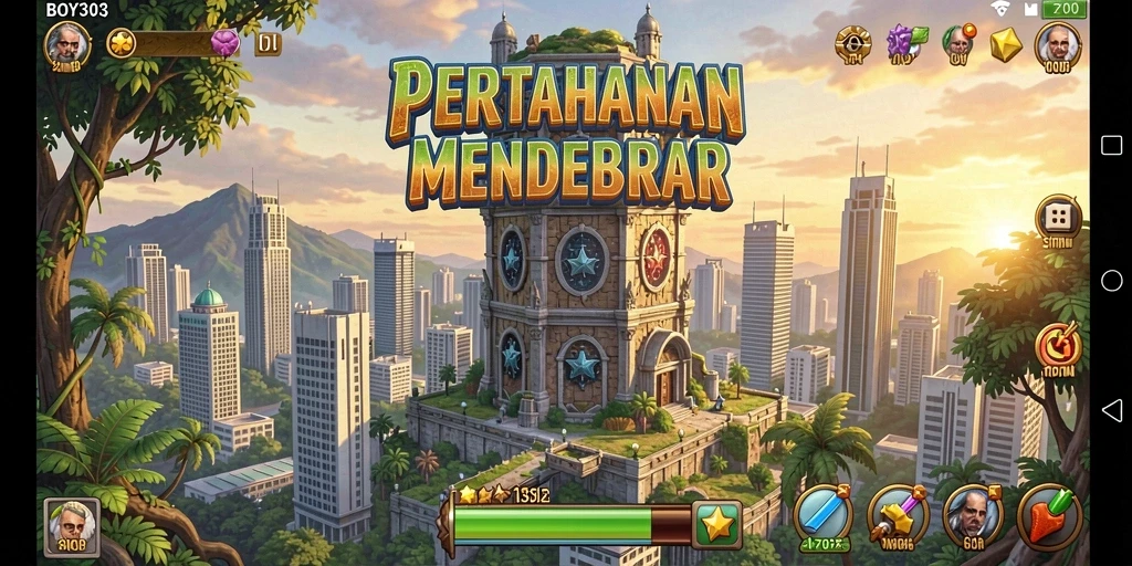 Gameplay BOY303 yang seru dan menegangkan dalam Tower Defense.