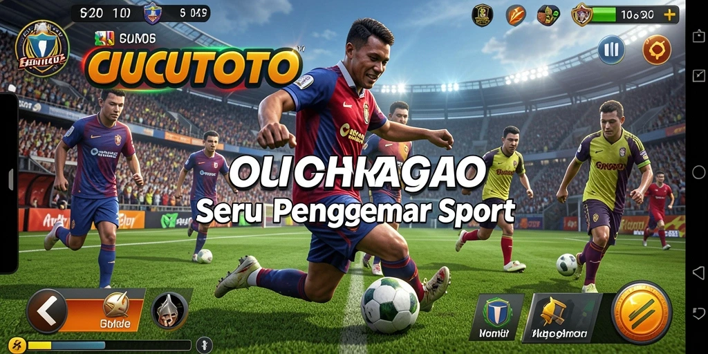 Gameplay seru CUCUTOTO menampilkan aksi olahraga intens.