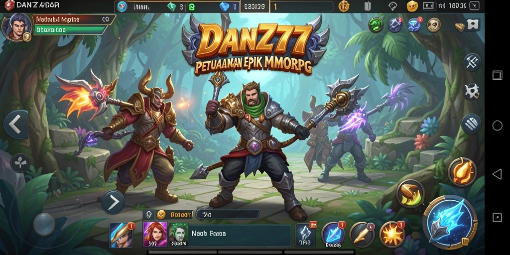 Screenshot gameplay menampilkan aksi seru di dunia MMORPG.