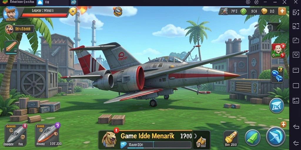 Tampilan gameplay menarik dari F7F7 dengan karakter bergerak otomatis.