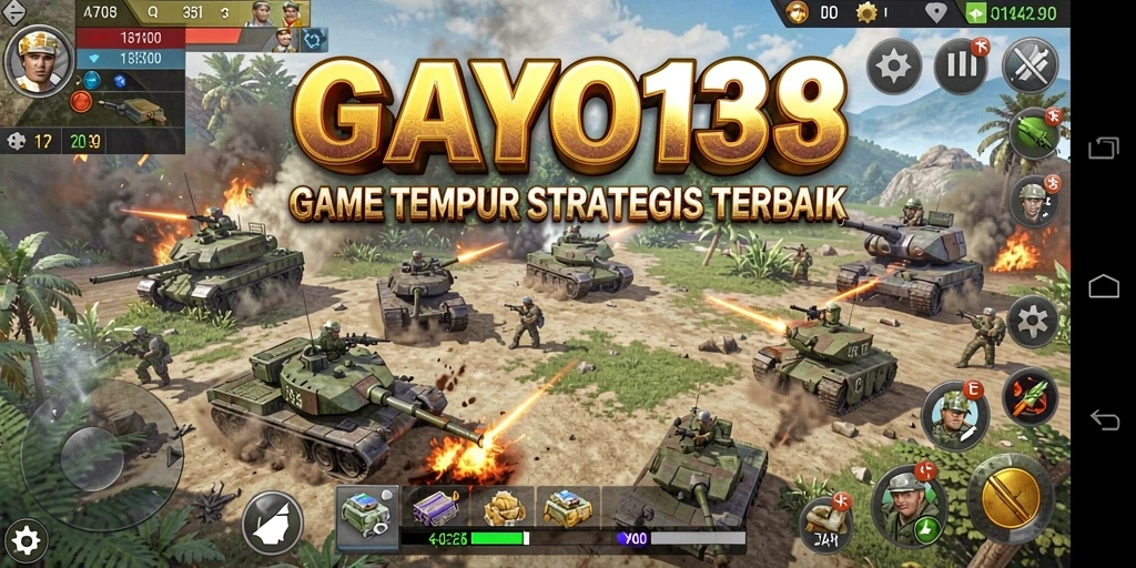Gameplay intens GAYO138 dengan aksi menegangkan di medan perang.