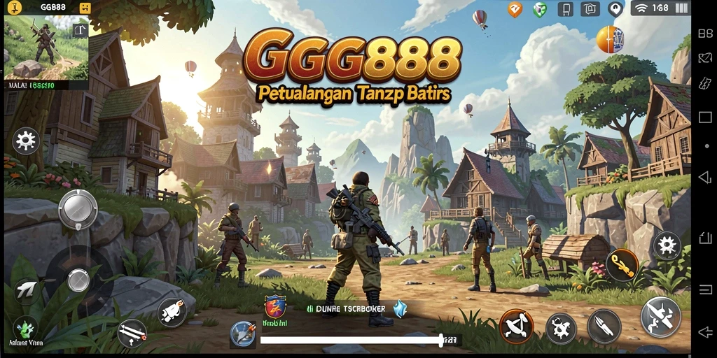 Screenshot GGG888 menampilkan gameplay yang dinamis dan menakjubkan.