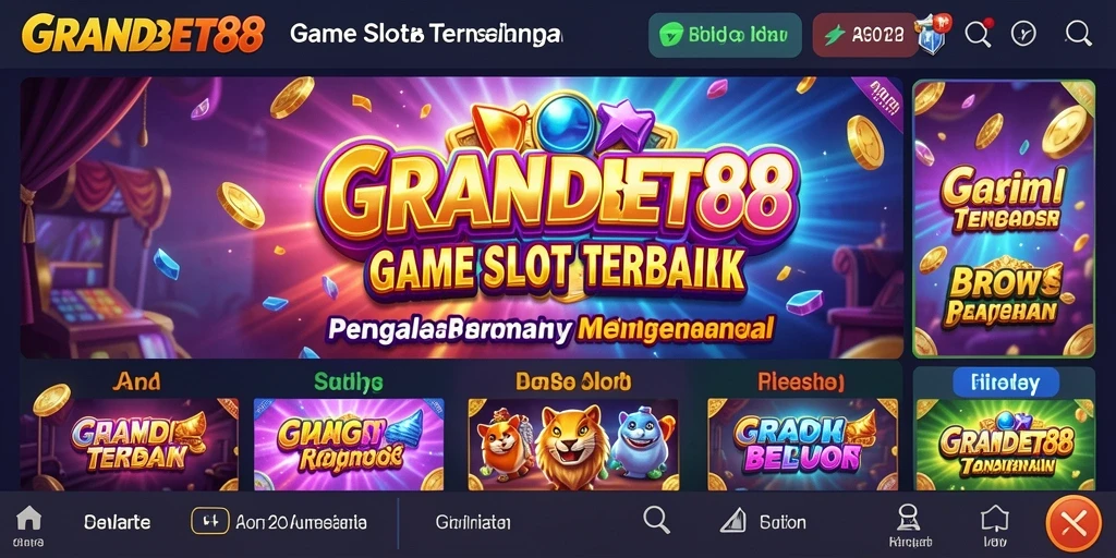 Tampilan menarik dari gameplay Slot di GRANDBET88.