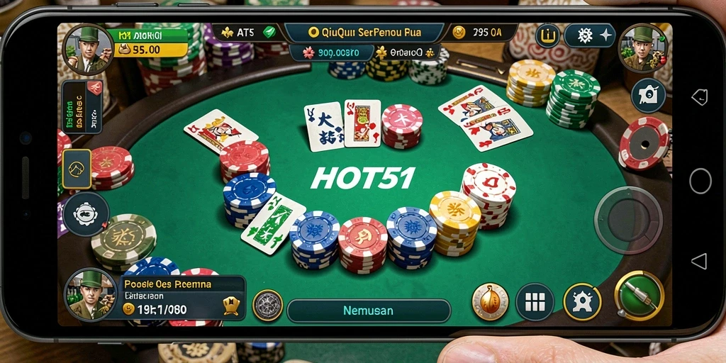 Gameplay menarik dari HOT51 dengan kartu QiuQiu.