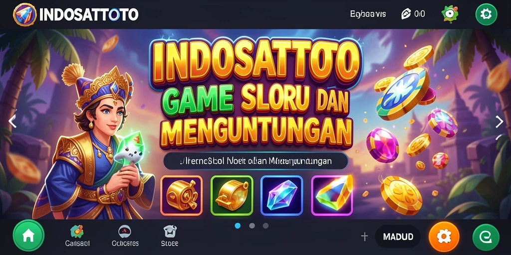 Tampilan menarik gameplay Slot di INDOSATTOTO.