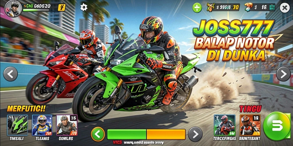 Tampilan gameplay JOSS777 yang menegangkan dan memukau.
