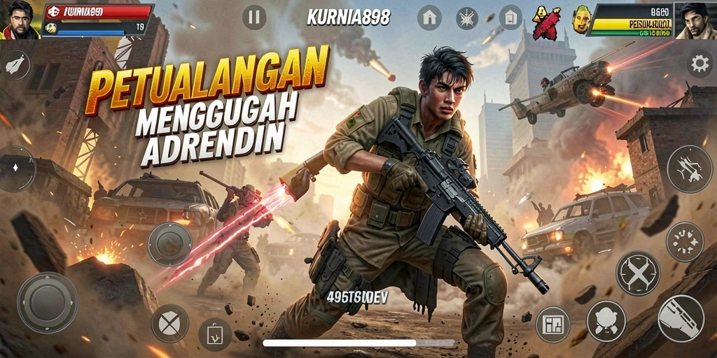 Tampilan gameplay seru dari KURNIA898 dengan aksi yang mendebarkan.