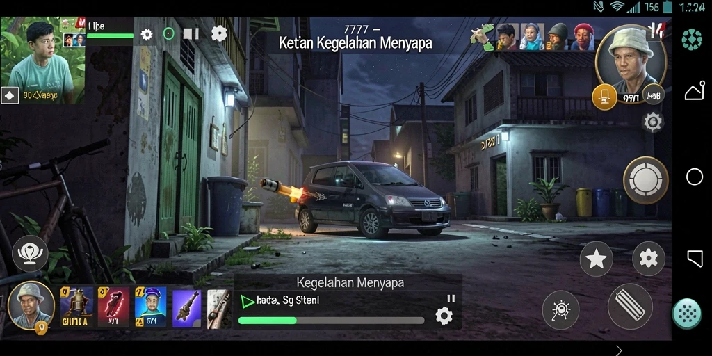 Gameplay menakutkan dalam suasana gelap dan mencekam.
