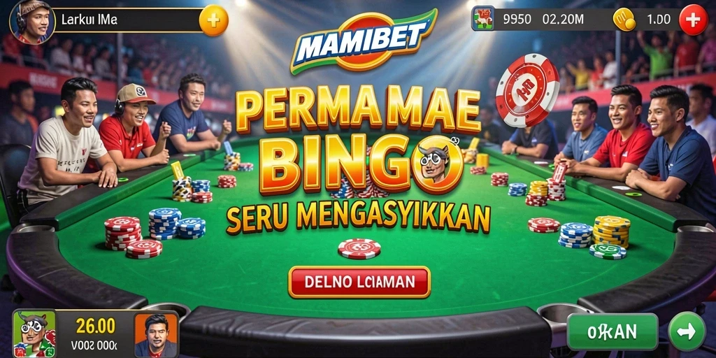 Tampilan gameplay seru MAMIBET dengan suasana Bingo yang menegangkan.