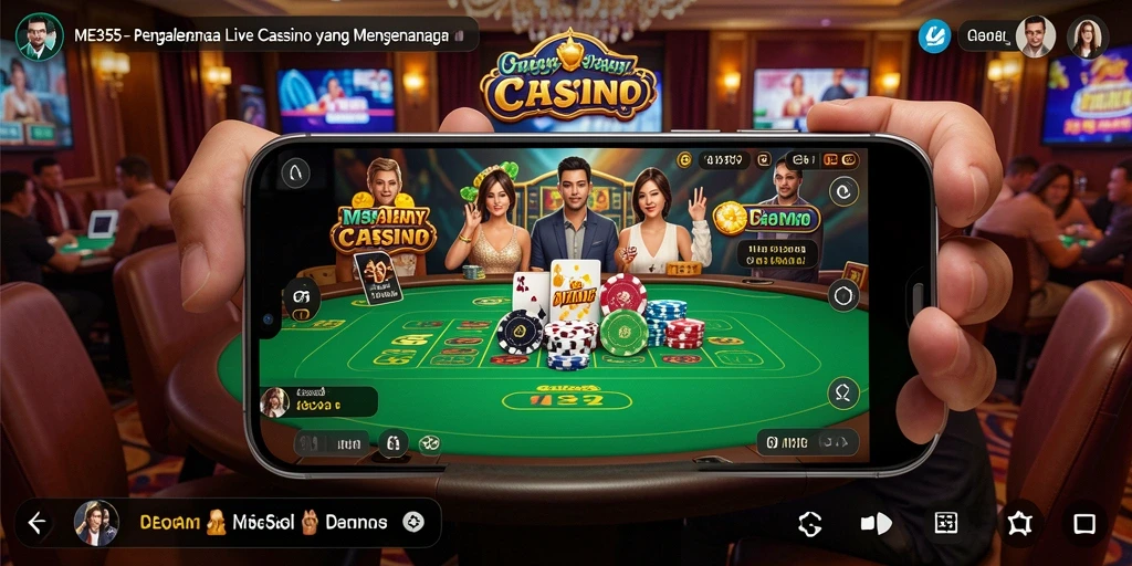 Tampilan gameplay Live Casino yang seru dan menarik di ME355.