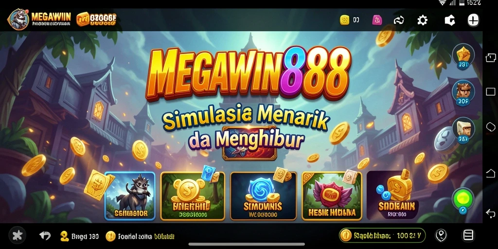 Tampilan gameplay MEGAWIN888 yang seru dan interaktif.