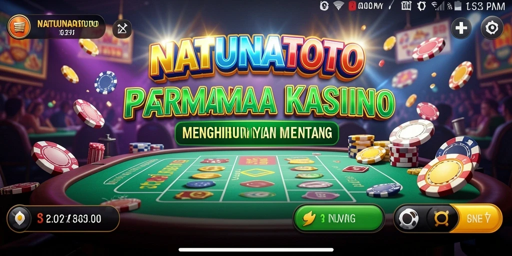 Screenshot gameplay <strong>NATUNATOTO</strong> menampilkan aksi seru di meja kasino.
