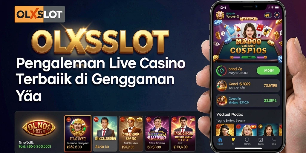 Gameplay menarik OLXSLOT dengan dealer langsung dan suasana kasino.