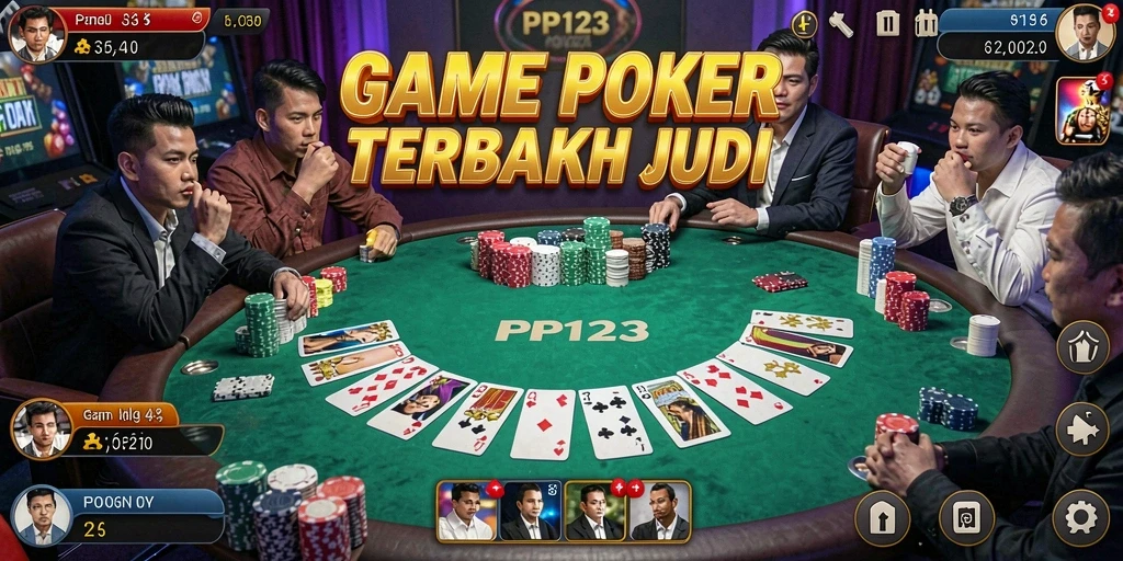 Menampilkan gameplay seru dan interaksi antar pemain Poker.