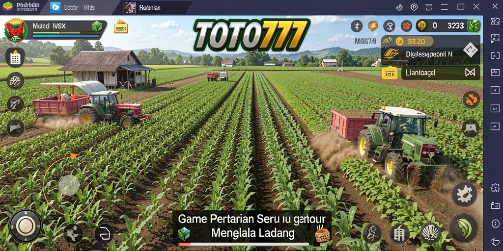 Tampilan gameplay TOTO777 yang menarik dan asri saat bertani.