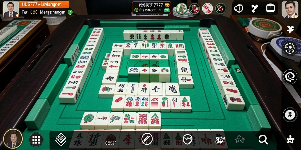 Tampilan gameplay UUS777 yang seru dan menantang dalam permainan Mahjong.